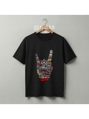 Nubarco For Rock Lovers - Unisex %100 Pamuklu Premium Baskılı Tişört