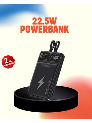 Al-Kar Ticaret Mobil Powerbank 22.5W Pd Destekli Hızlı Şarj
