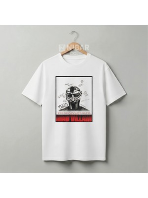 Nubarco Mf Doom Tasarımlı Premium Pamuklu Unisex Tişört