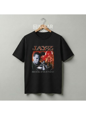 Nubarco Unisex Pamuklu Premium Jay-Z Vintage Rap Tişört