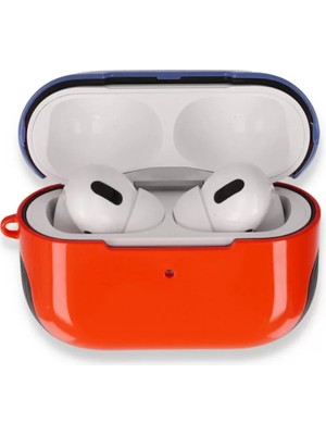 Al-Kar Ticaret Newface Airpods Pro (1.nesil) 3in1 Kılıf - Kırmızı-Lacivert