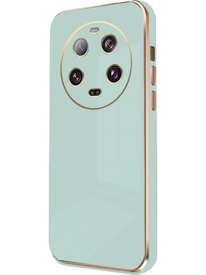 Mey Ithalat®   Mi 14 Ultra Kılıf Volet Silikon - Açık Yeşil