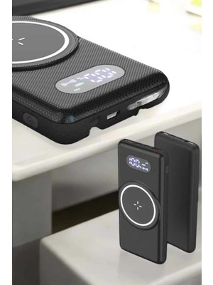 Al-Kar Ticaret Powerbank Taşınabilir 10.000 Mah Hızlı Şarj Dijital Göstergeli