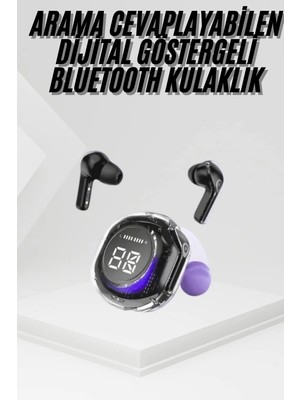 Al-Kar Ticaret Kablosuz Dijital Göstergeli Powerbanklı Ios ve Android Uyumlu Gaming Kulaklık