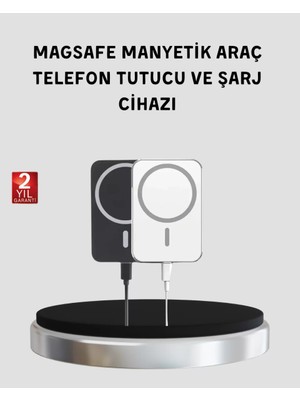 Al-Kar Ticaret Magsafe Uyumlu Kablosuz Powerbank – Güçlü Mıknatıs, Hızlı Şarj, Kompakt Tasarım