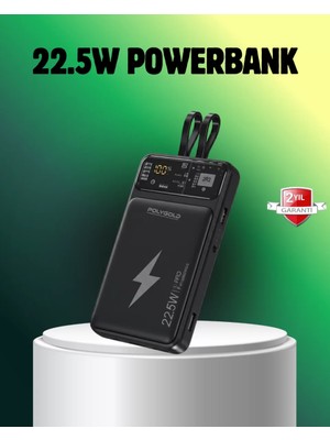 Al-Kar Ticaret Powerbank Dahili Ekranlı 10000 Mah Çift Kablolu