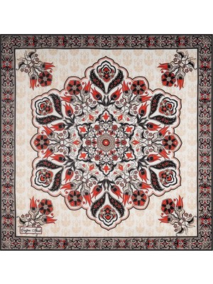Çağrı İpek Çağrı Ipek Rumi Desen Ipek Mendil Fular DG10062-7