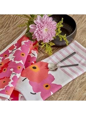 Büyük Pazar Store Home Roxie %100 Pamuk 2 Parça Mutfak Havlusu Pink