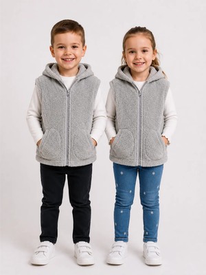 Yelek Unisex Genç Çocuk Welsoft Peluş