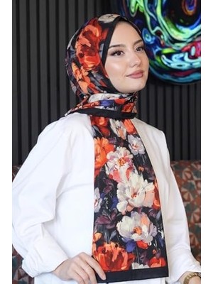 Büyük Pazar Store Gül Desen Çok Renkli Soft Pamuk Şal