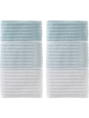 Büyük Pazar Store By Saturday Knight Ltd. Planet OMBRE%100 Türk Pamuğu El Havlusu, Aqua 2 Adet