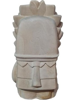 Ahşap Dekoratif Büst Heykeli Maya Totem