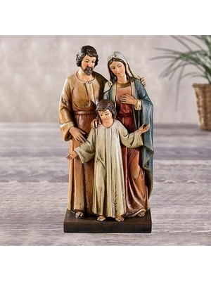 Avalon Galerisi Kutsal Aile Heykeli Reçine 20 cm Yükseklik