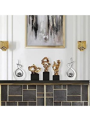 Norrclp Ev Dekoru Modern Soyut Sanat Seramik Heykel Masa Dekorasyonları Yemek Odası Oturma Odası Ofis Orta Parçası Için