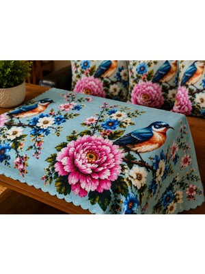 Özdağ Home Concept Runner + 4'lü Kırlent Kılıfı Seti