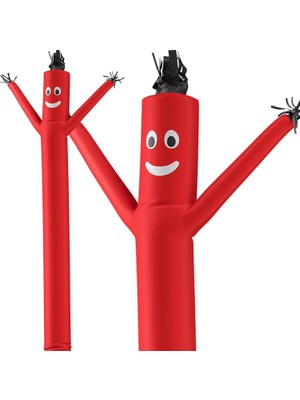 Hype Store Torero Inflatables Lookourway Air Dansçı Hoch Tube Man Şişirilebilir Sabitleme, 20-Feet 20' Kırmızı