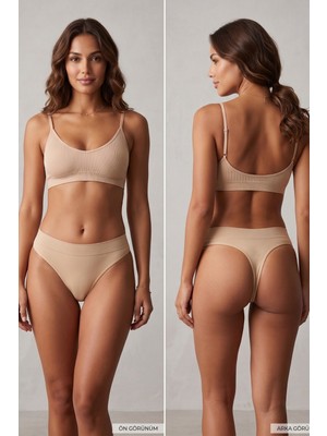 Wiforte Venyo Model Fitilli Tanga Slip Kadın Külot Iz Belli Etmez Dikişsiz Günlük Rahat Kullanım