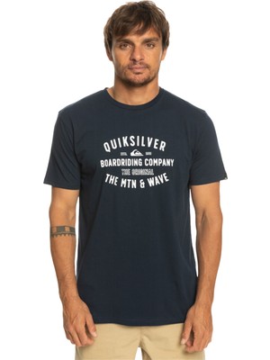 Quiksilver Qssurflockup Erkek Mavi Tişört
