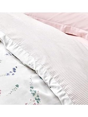 Hype Store Home Dalila Pembe %100 Pamuk Çift Kişilik Nevresim Takımı