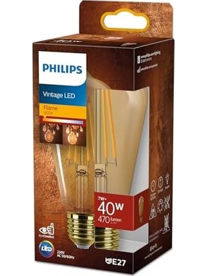 Hype Store Ledclassic E27 Lamba, Altın, 40 W Yerine Geçer, Sıcak Beyaz (1800 Kelvin), Dekoratif Lamba