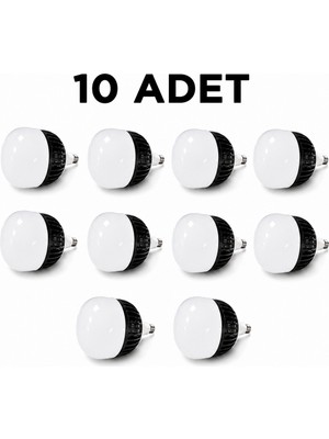 Uzman Dörtler - Ledx 100W Torch Ampul (Alüminyum Soğutuculu) 6500K Beyaz 10 Adet