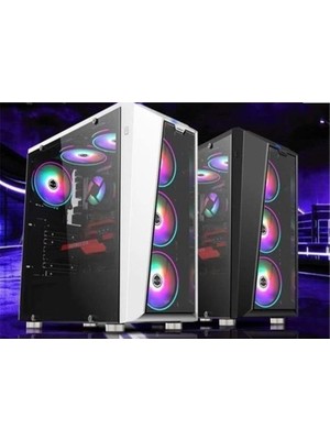 Nw 09-09-02 Temperli Sıralı Sistem Rgb Fan(Psu Yok) Atx Kasa (Kdo)