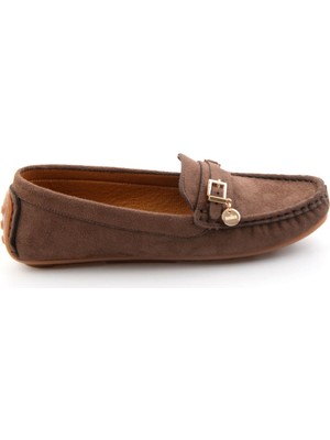 Bambi Kahve  Kadın Loafer Ayakkabı K01309000772