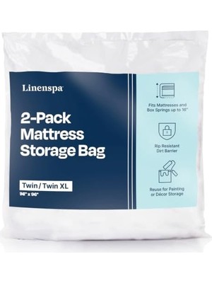 Linenspa Taşıma Için Yatak Çantası - Yatak Saklama Çantası - 2'li Paket, Queen