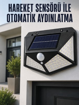 Die Grup Hareket Sensörlü Güneş Enerjili Duvar Lambası Dış Mekan Için Güçlü LED Aydınlatma