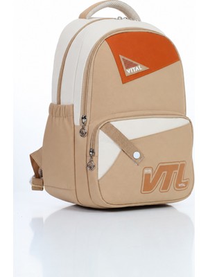 Vital Modern Line Unisex Okul Çantası (Su Geçirmez Kumaş)