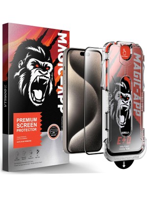 TeOra Store X-Gorilla iPhone 17 Pro Ekran Koruyucu Cam | 9h Kırılmaz Tam Kaplama, Tozsuz Uygulama ve Kırılmaz & Çizilmez