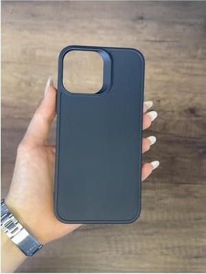 TeOra Store Silikon Kılıf Xfab Siyah iPhone 14 Pro Max ile Uyumlu