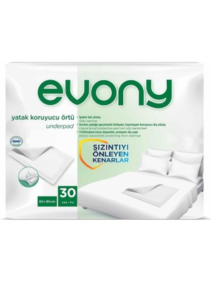 Evony Yatak Koruyucu Jumbo Örtü 60 x 90 cm 30 Adet