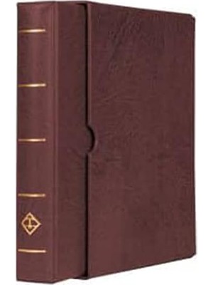 TeOra Store Leuchtturm Varıo F Dar Kasetli Klasör (255X325X60MM) (Kağıt Para, Pul, Zarf ve Efemera Koleksiyonlarınız Için Idealdir), Kahverengi Kapak