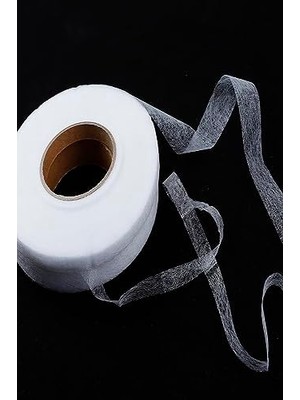 TeOra Store Çift Taraflı Yapışkan Tela- Amerikan Tela - Etek Paça Telası 1,5cm 50M 1 Adet (Kağıtsız) Tek Ebat