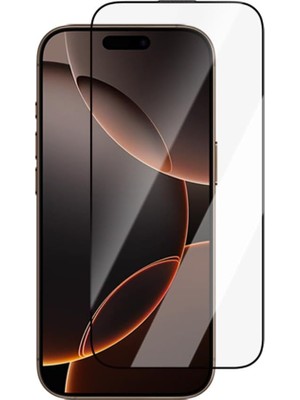 TeOra Store iPhone 16 Pro ile Uyumlu  Ultra-Thin Serisi Tmq 0.15MM Hd 3D Cam Ekran Koruyucu Uygulamalı Şeffaf