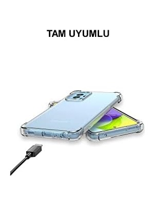 TeOra Store Xiaomi  Poco M3 ile Uyumlu ile Uyumlu Kapak Şeffaf Airbag Antishock Köşe Korumalı Silikon Kılıf