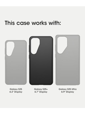 TeOra Store Galaxy S25+ Defender Serisi Xt Şeffaf Mıknatıslı Kılıf - Koyu Taraf (Siyah)