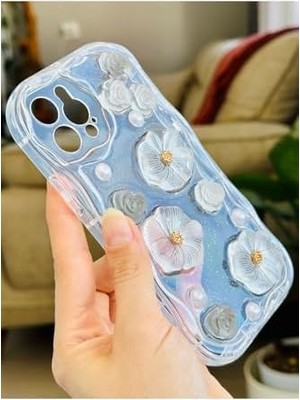 TeOra Store Iphone 12 ve 12 Pro ile Uyumlu Özel Tasarım 3D Oyuncak Çiçek Tasarımlı Esnek Silikon Kılıf