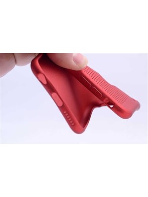 TeOra Store Apple iPhone 8 ile Uyumlu Kılıfı Silikon Delikli Yumuşak Esnek Mat Renkli Parmak Izi Bırakmayan Ince Kapak Rose Gold