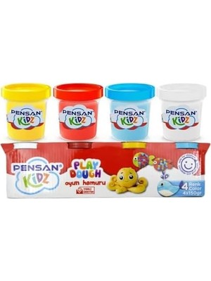 TeOra Store Pensan Pensan Kidz Oyun Hamuru 4 Renk x 150 gr