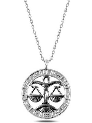 Inure Jewelry ​​​Gümüş Terazi Burcu Kolye