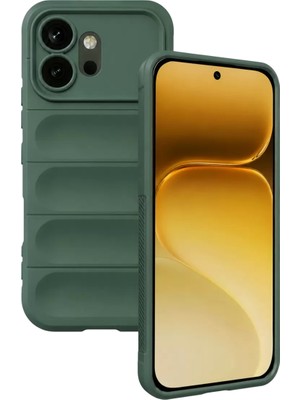 Huawei Honor 600 Optimum Silikon - Koyu Yeşil