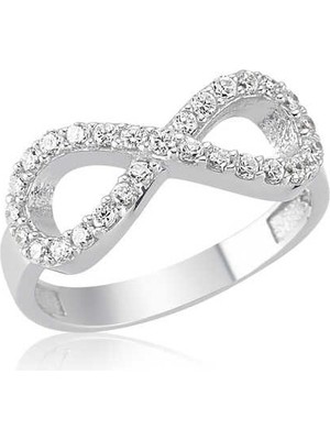 Inure Jewelry Gümüş Bayan Sonsuzluk Yüzük