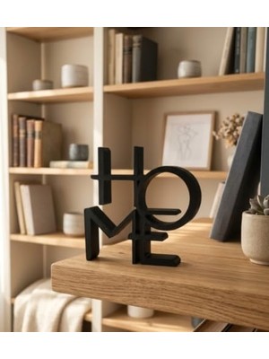 Wheat Grains Global Store Home Yazılı 3D Baskı Dekoratif Heykel – Modern Ev Dekor Aksesuarı, Benzersiz Tasarım