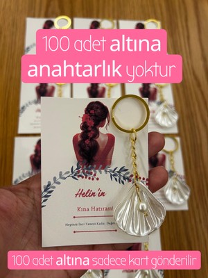 Poros Store Istiridye Anahtarlık (Demonte) Kına Nişan Söz Nikah Hatırası Özel Gün Hediyelik 10 Adet Hediyelik