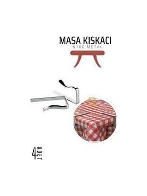 Yake Store Masa Örtüsü Mandalı Metal 8 Adet