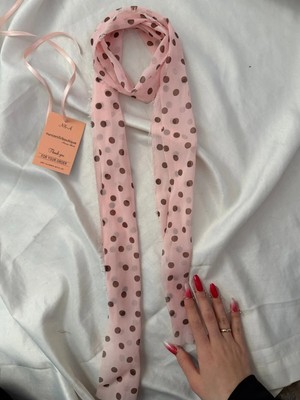 Nurcanilirboutique Puantiyeli Fular