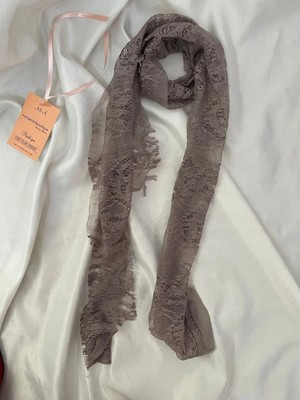 Nurcanilirboutique Vizon Dantel Fular