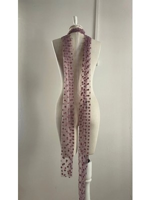 Nurcanilirboutique Pelerin Tarzı Uzun Kuyruklu Fular (2 Metre Civarı)